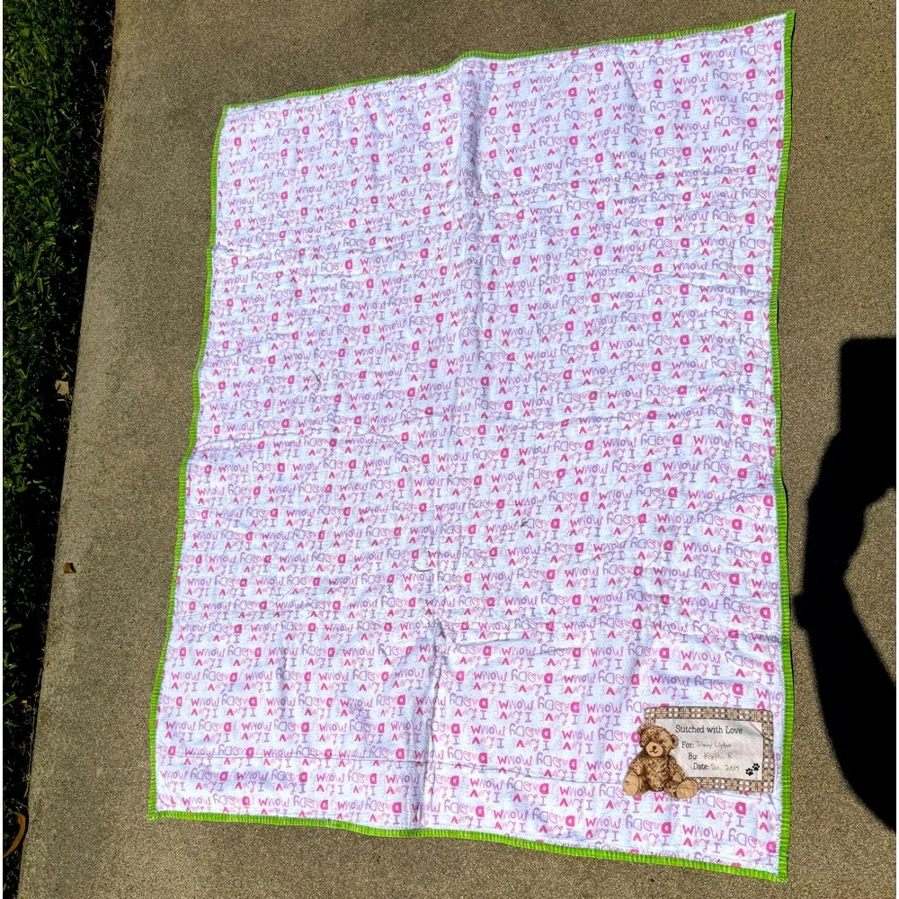 Pink, Quilt, Handmade
